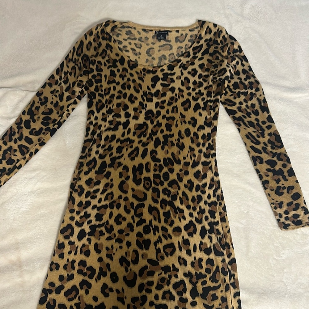 New Directions Leopard Print Dress